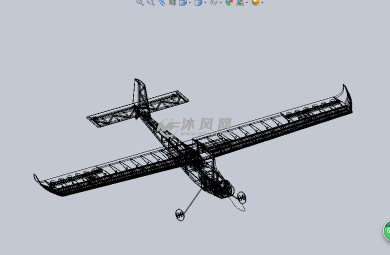 无人飞机3d设计模型 - 航空航天图纸 - 沐风网